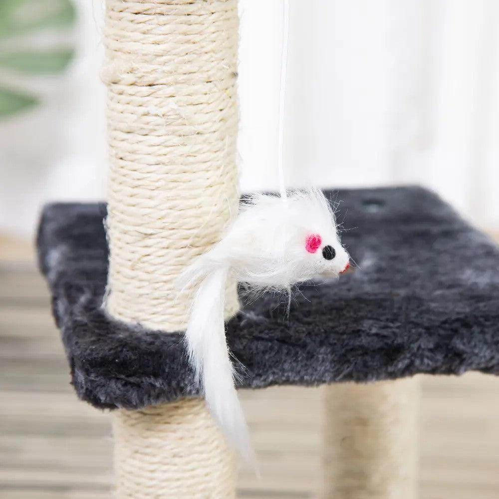 Active Cat Tower with Jumping Platform for Indoor Fun - Simply Petastic