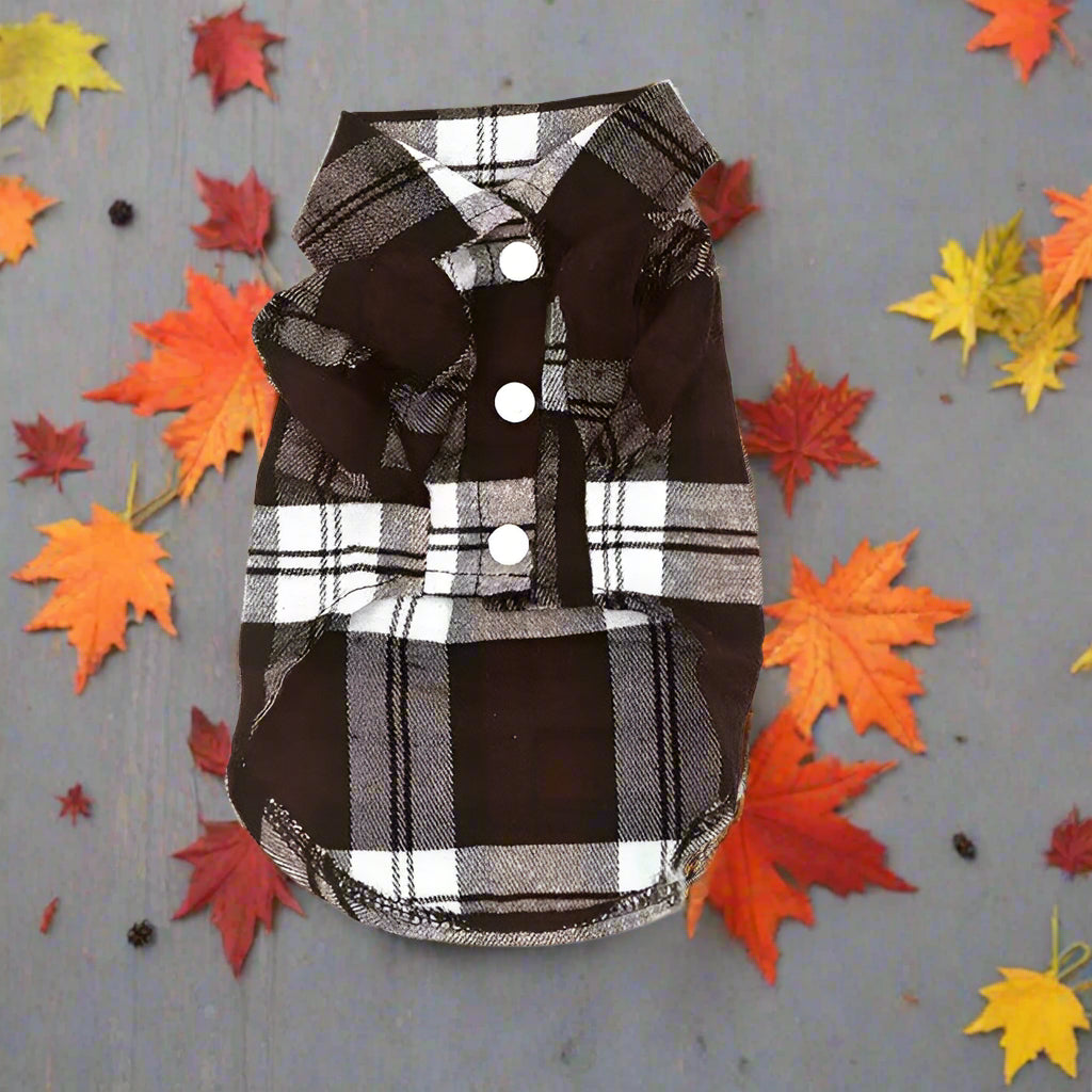 Super Cute Cotton Plaid Dog Shirts - Simply Petastic