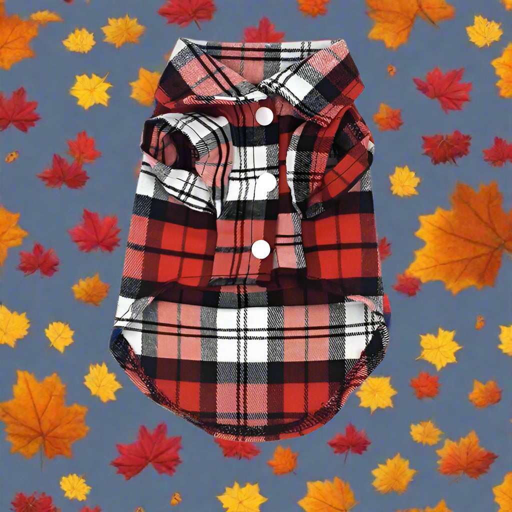 Super Cute Cotton Plaid Dog Shirts - Simply Petastic